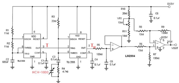 Circuit for a one-point correction